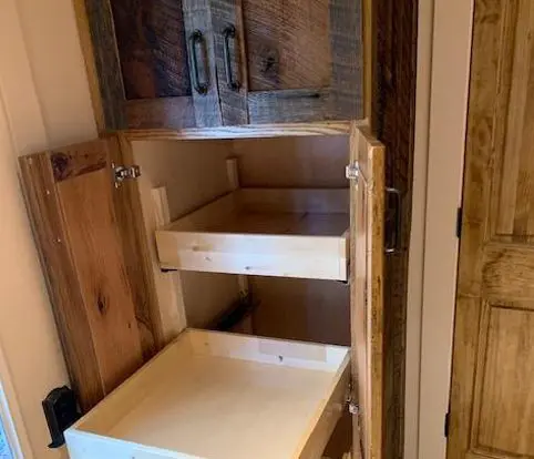 Rice Furniture & Design Center | Design Center custom rustic wood cabinets with shelves Rice Furniture & Design Center | Design Center custom rustic wood cabinets with shelves